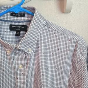 Men's Banana Republic Oxford Untucked Fit Botton Down Shirt